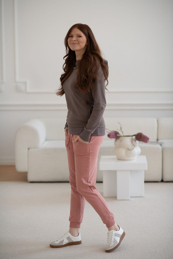 Спортен панталон за бременни с билкови рози Milk&Love