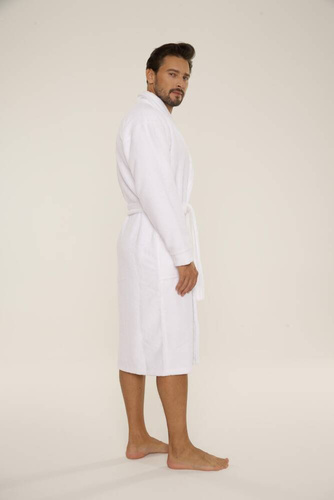 735 Manuele мъжки халат De Lafense - бял