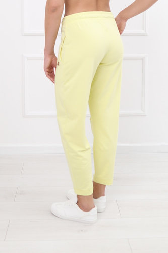 Памучен спортен панталон Kaori Italian Fashion жълт