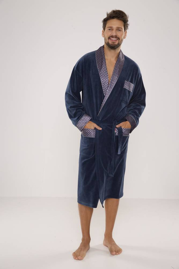773 Мъжки форекс халат за баня Bonjour - деним