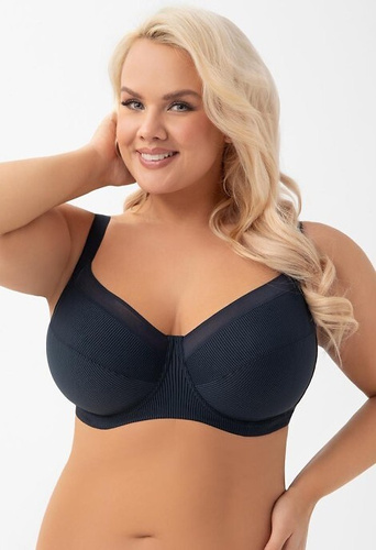 K 974 Anika Gorsenia navy blue - мек сутиен с подплънки, мек, стабилен и удобен