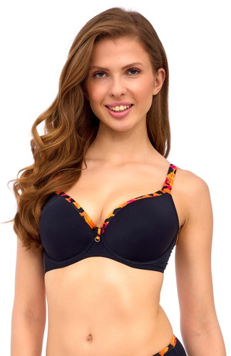 Sofia Big Black Lupoline сутиен за плуване с презрамки за по-голям бюст