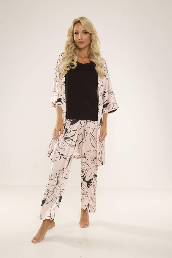 722 Lurdes Дамска пижама De Lafense - бежова