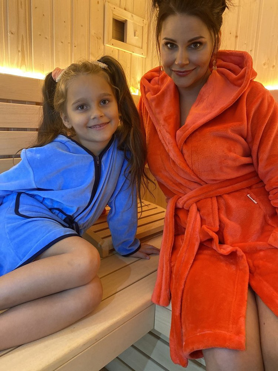 374 / 375 Desiree Детски халат за баня - син