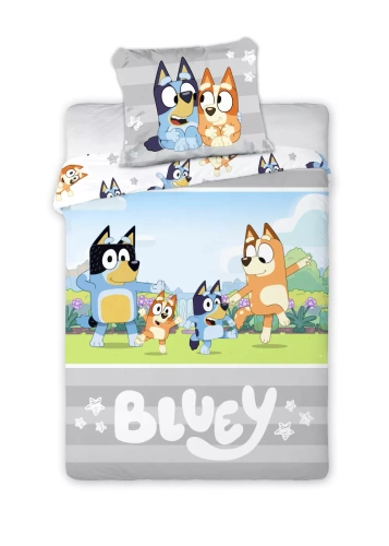 Спално бельо Bluey Faro 100% памук меко детско спално бельо Bluey