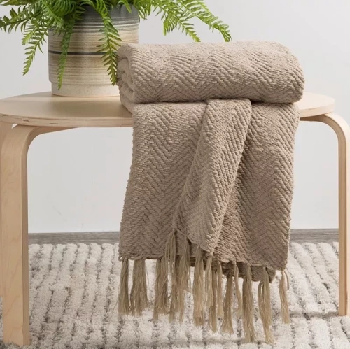 Milo Кувертюра с ресни еврозавеси бежово