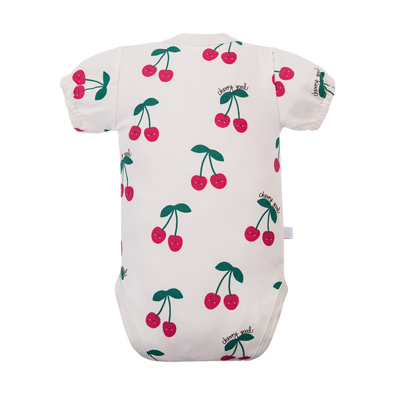 Боди за бебе Eevi Cherry къс ръкав памук удобно