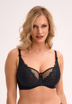 Сутиен тип балконет черен