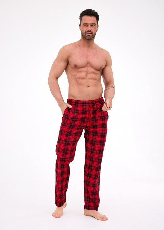 Мъжки пижамен панталон Cornette 691/60 – дълъг, кариран, памучен