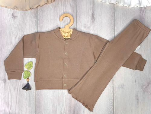 Клин LJ816 Mamatti рипс чарлстон 97% памук еластичен- кафяв