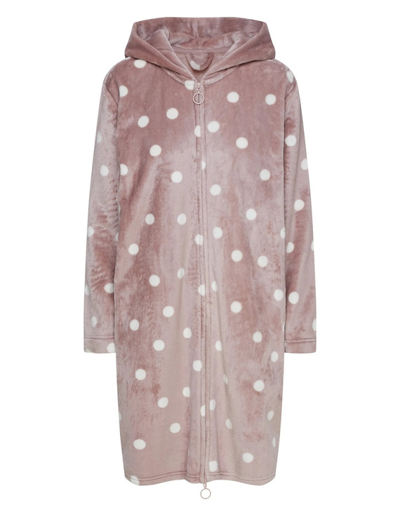 Henderson Ladies Grimma 45428 Дамски халат с качулка и цип Mauve