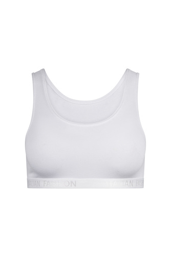 Nikola Сутиен за момичета, широка презрамка Италианска мода - бял