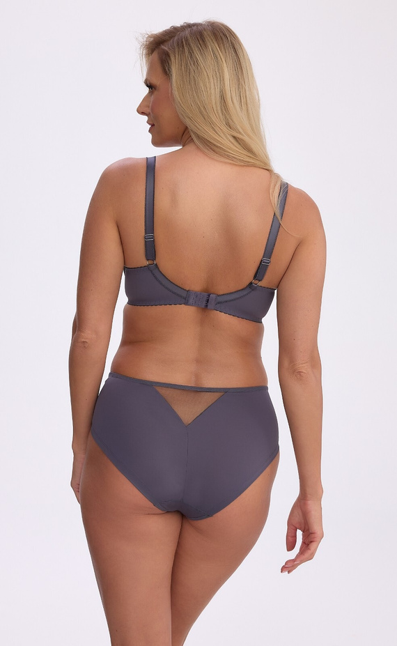 Gaia BS 1379 Renata сутиен semi soft графит с бродерия SS4