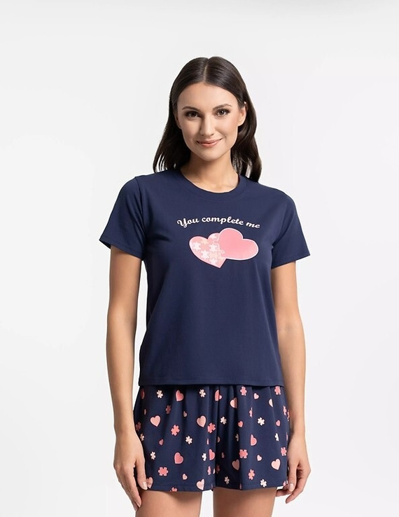 Дамска пижама Moraj PDD3900-020 от памук, къс ръкав, къси панталони