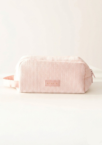 Козметичка Small SENSIS – Розова, С Логотип и Прегради, С Цип