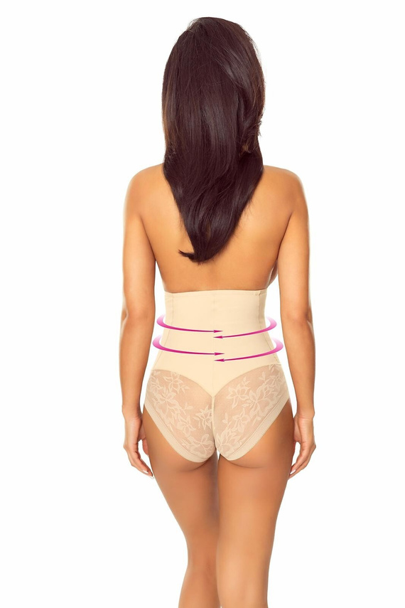 Lapinee 7005 Marika Бежови оформящи бикини с висока талия Anti Roll