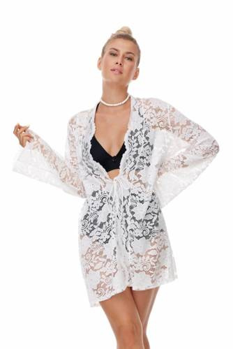 Lanzarote Парео халат за баня Lupoline-бял