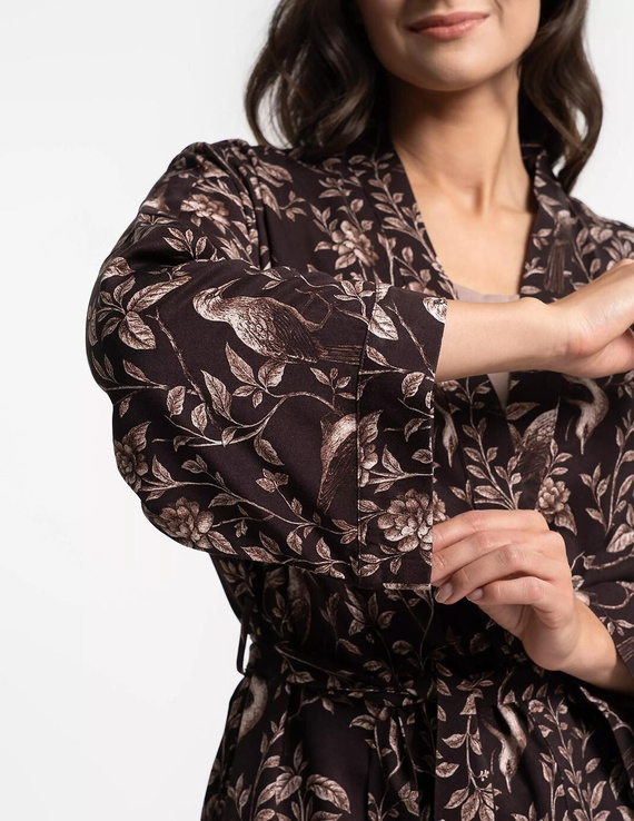 Moraj PDSZ3400 дамски халат капучино – 100% вискоза, къс