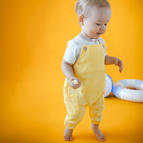 Бебешки гащеризон Elephant Eevi - жълт