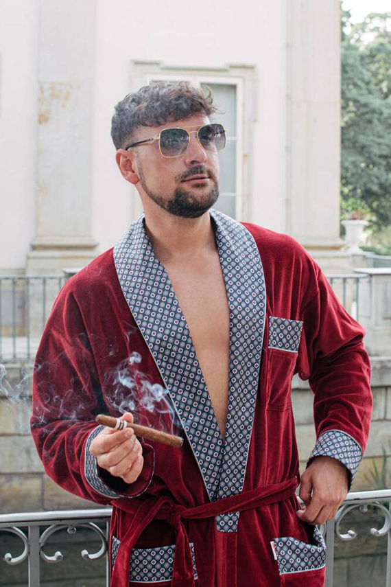 772 Мъжки халат Bonjour Forex - бордо