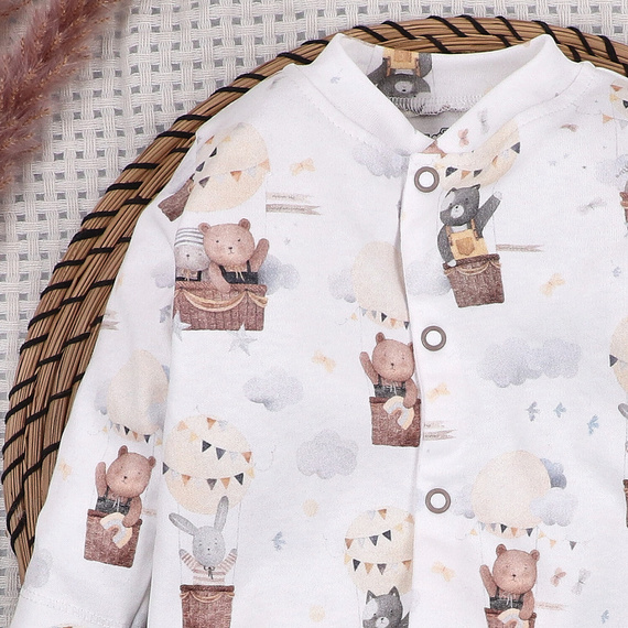 Бебешки гащеризон Balloon Friends Nini 100% органичен памук – за новородени