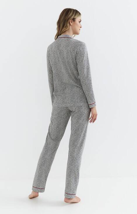 410 Дамска пижама с цип Cana - графит