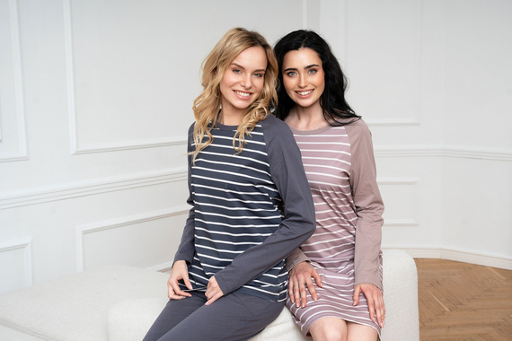 Нощница Oda Италианска мода - принт капучино