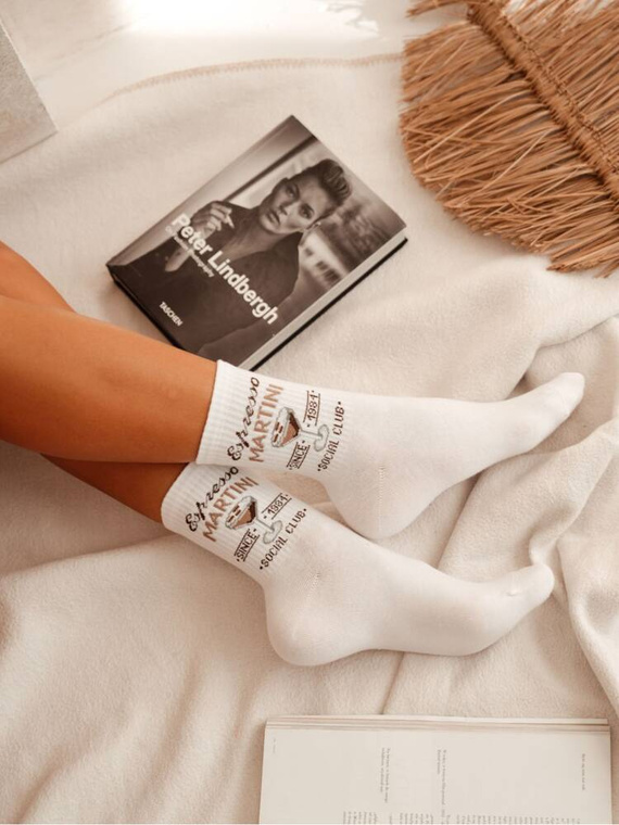 0200-156 Дамски чорапи Espresso Martini Милена - бели