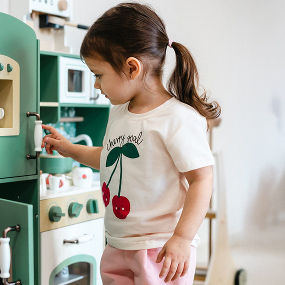 Детска тениска Eevi Cherry памук еластична удобна