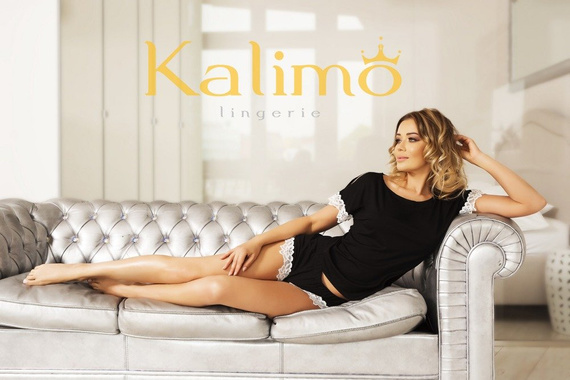 Delos Дамски пижамен комплект Kalimo - черен