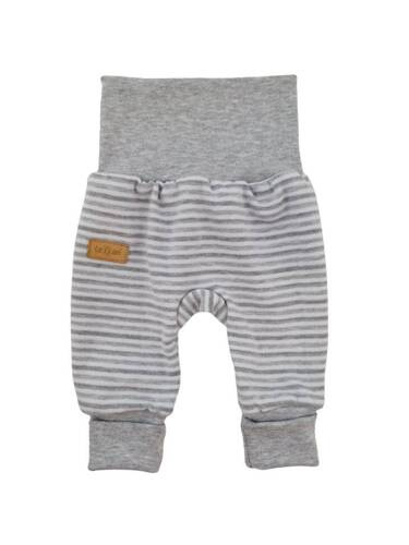 Памучни къси панталони "Lines" Terjan - сиво райе