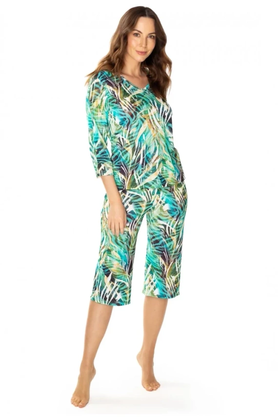 86656 Малага Дамска пижама Чайка зелена