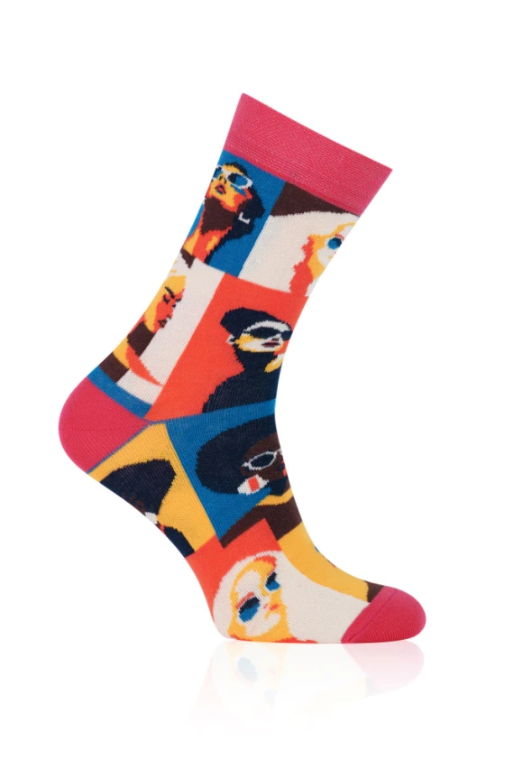 S171D Donna Дълги чорапи Италианска мода - розово 