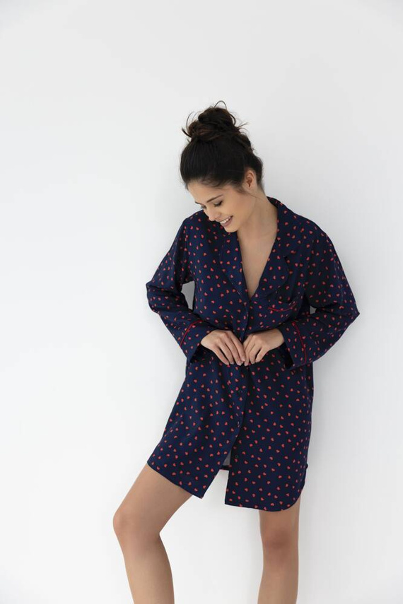 Нощница с копчета Sophia Sensis - тъмносиня