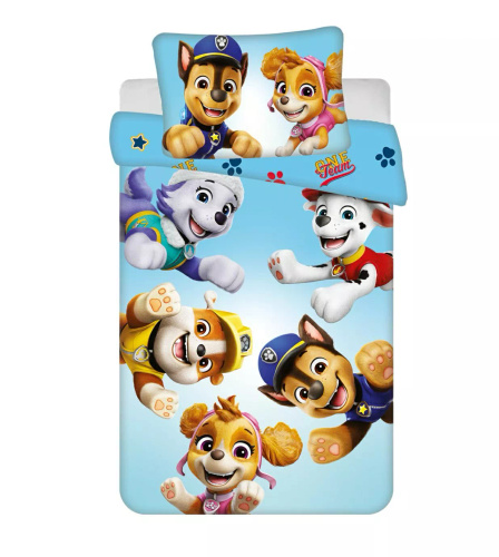 Jerry Fabrics Памучно спално бельо Paw Patrol PP650 100x135 40x60 Памук