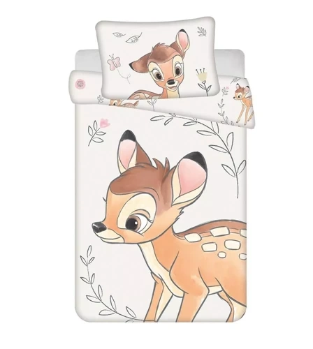 Еленче Бамби Памучно спално бельо за легло от Jerry Fabrics, бежово