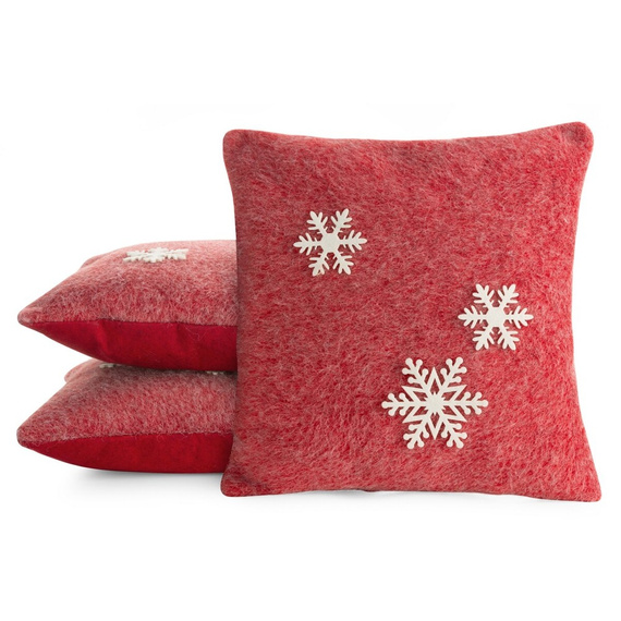 Chp 83A Коледна снежинка калъфка Европердета червена