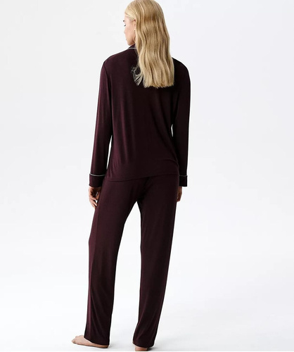 Дамска пижама Atlantic NLP-495 от модал с дълъг ръкав и копчета