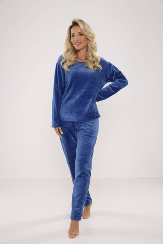 669 Мека дамска пижама De Lafense - деним
