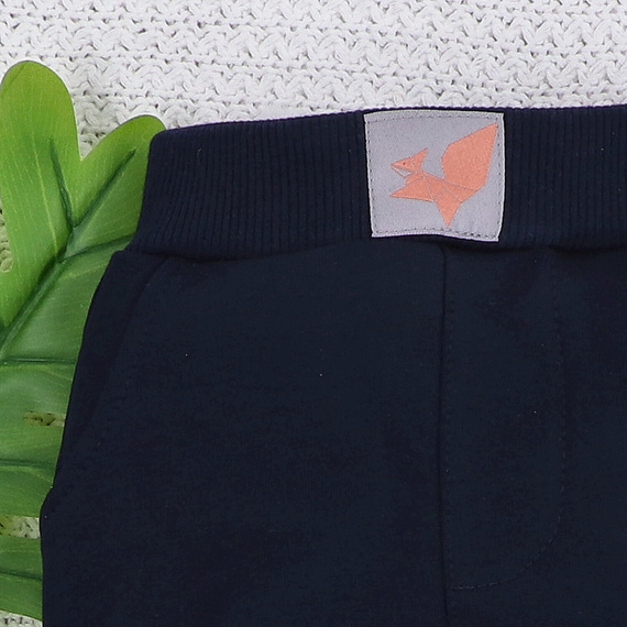 ABN-5393 Спортни панталони Fun Origami Nini от органичен памук, тъмносини