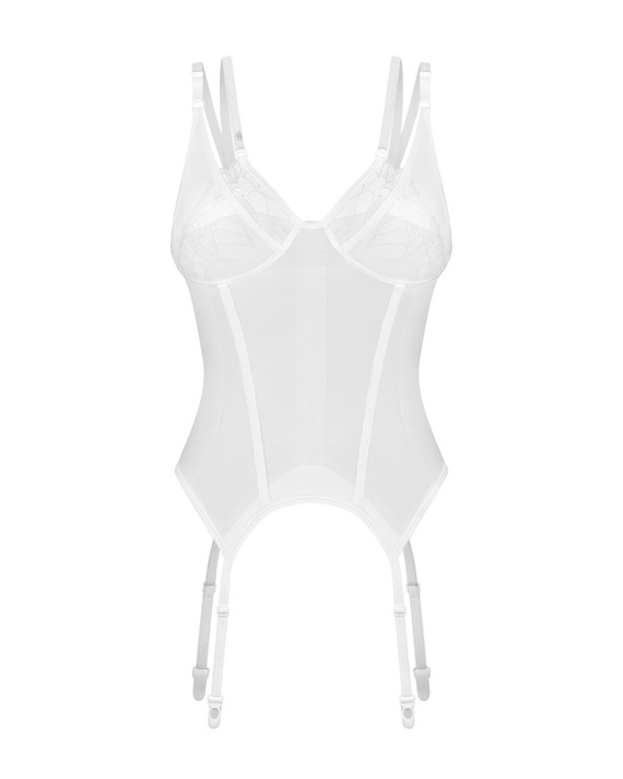 Arrowel Corset Дамски корсет Obsessive - бял