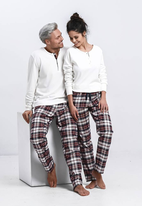 Mollie Дамска пижама Sensis Interlock - кремава