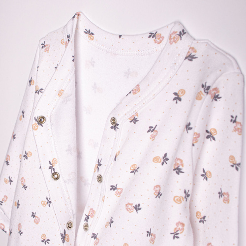 220031 Бебешки гащеризон Nicol памук 100% цветя с крачета