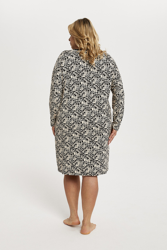 Guyana Дамска нощница с дълъг ръкав Италианска мода - принт