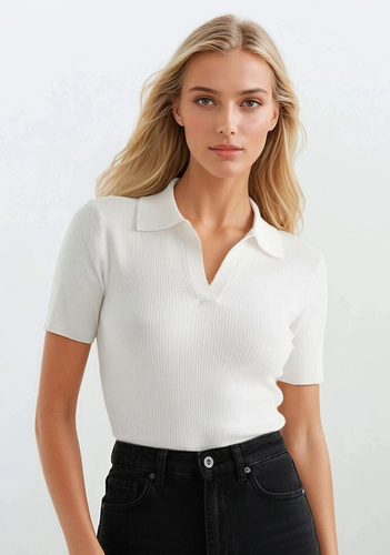 Дамска блуза Eldar Active Gessa – прилепнала блуза от вискоза рипс с V деколте