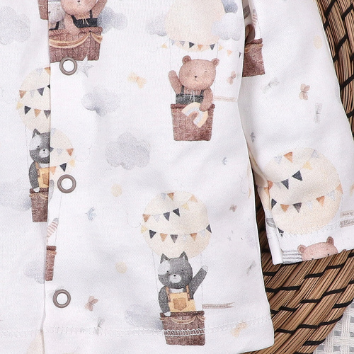 Nini Бебешка Жилетка Balloon Friends 100% Органичен Памук – Полско Производство