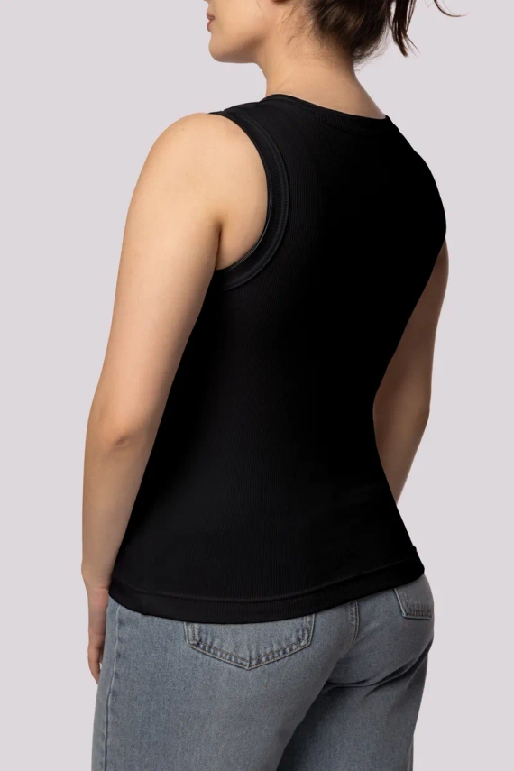 Дамска тениска без ръкави Ribben Mona, черна