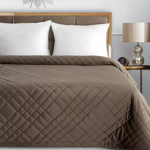 Ria 6 Декоративно кадифено покривало Европердета кафяво