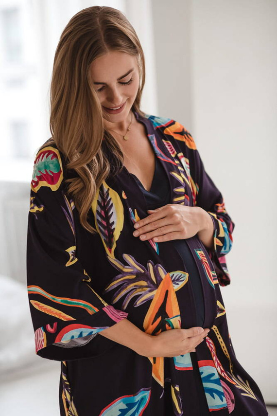 Бамбуков повивал Tropical Navy Milk&Love