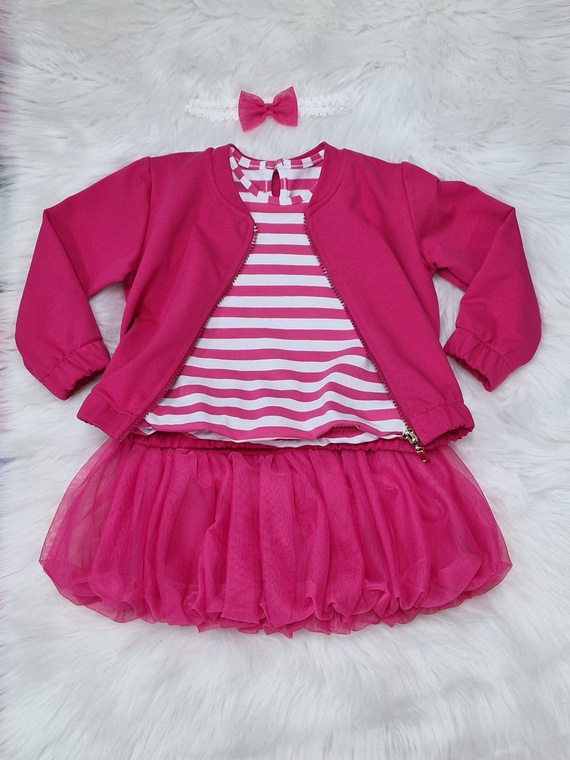 Детски бомбър суичър Gracja Bambarillo амарант